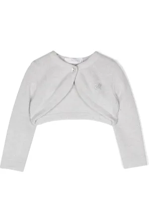 MONNALISA Logo-embellished cropped sweater