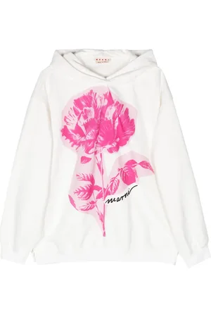 Marni Collage Flowers cotton hoodie