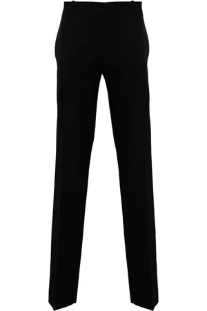 Alexander McQueen Mid-rise tailored wool trousers
