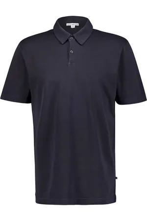 James Perse Brushed-effect cotton polo shirt
