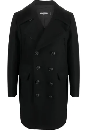 Dsquared2 Logo-button double-breasted coat