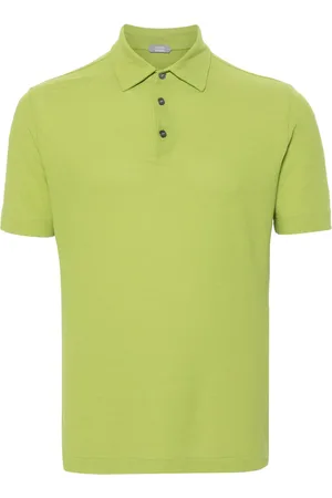 ZANONE Button-up cotton polo shirt