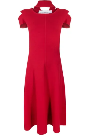 Gloria Coelho Cold-shoulder midi dress