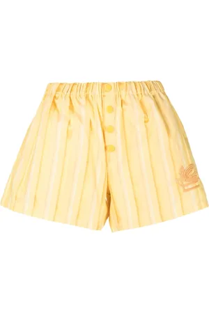 Etro Embroidered logo striped shorts