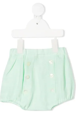 SIOLA Button-up linen shorts