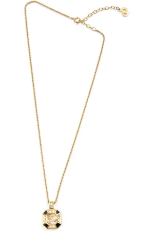 Dior 1990s CD rhinestone necklace