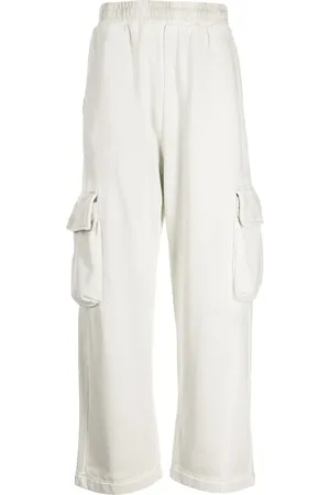 Izzue Wide-leg elasticated-waistband cargo trousers