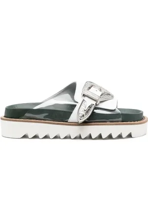 TOGA PULLA Two-tone buckled sandals