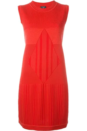 CHANEL 2010s sleeveless knit dress