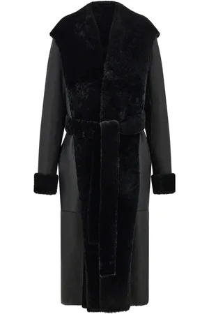 Salvatore Ferragamo Belted paneled coat