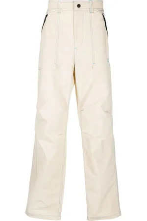 Msgm Appliqu?? logo straight-leg trousers