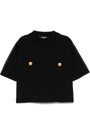 Balmain Crystal-embellished T-shirt