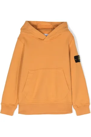 Stone Island Compass-patch cotton hoodie