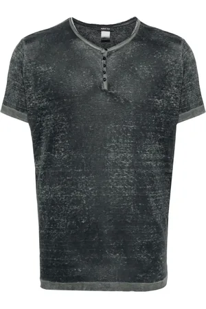 AVANT TOI Abstract-print linen T-shirt