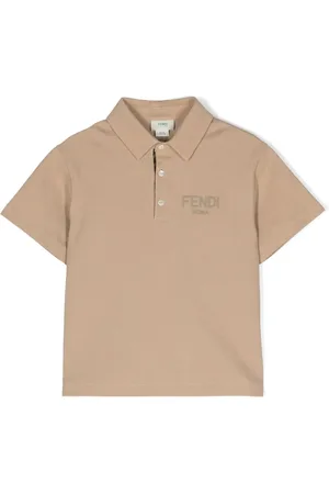 Fendi Logo-embroidered cotton polo shirt