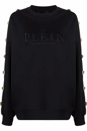 Philipp Plein Logo-embroidered studded sweatshirt