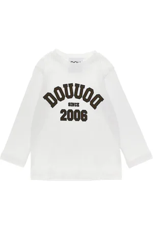 DOUUOD KIDS Logo-print T-shirt