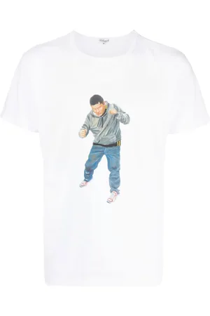 LEATHERSMITH OF LONDON Graphic-print detail T-shirt
