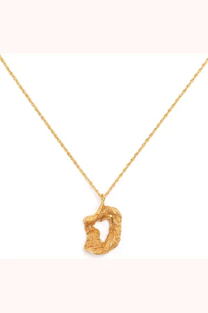 Lee D alphabet pendant necklace