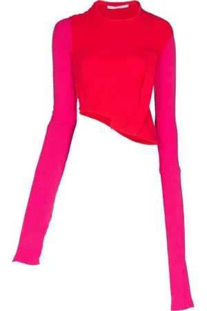Talia Byre Asymmetric ribbed-knit jumper