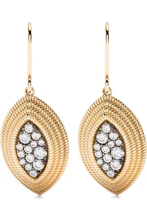 LEANDRA BAGS 18kt yellow Cabo Dragon diamond earrings