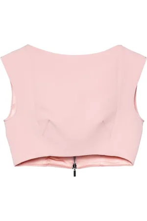MATICEVSKI Cap-sleeve cropped top