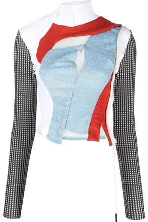 OTTOLINGER Metallic-effect detail panelled top