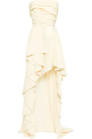 Saiid Kobeisy Linen high-low dress