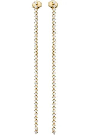 Lark & Berry 14kt Modernist Tennis diamond earrings
