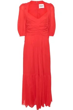 Isabel Marant Leoniza gathered midi dress