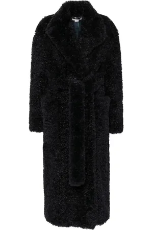Stella McCartney Faux-fur belted coat