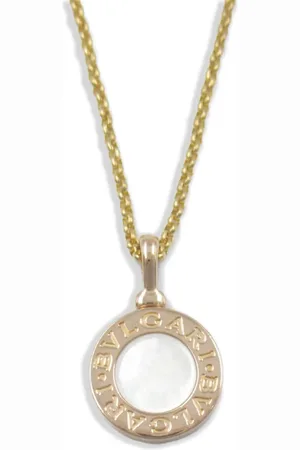 Bvlgari 2010s 18K rose mother of pearl necklace