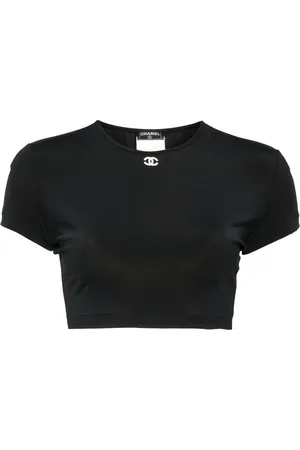 CHANEL 1995s cropped T-shirt