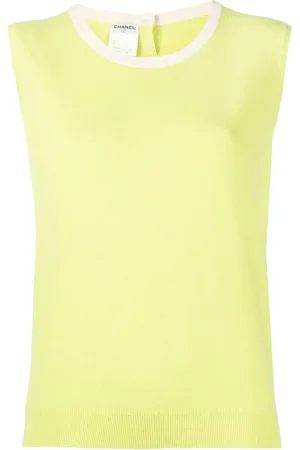 CHANEL 1996 sleeveless cashmere top