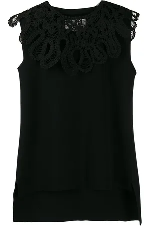 Jil Sander Embroidered sleeveless top