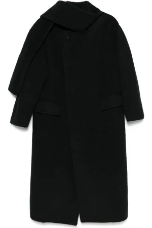 Msgm Scarf-detailing coat