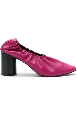 Gloria Coelho Ruched leather pumps
