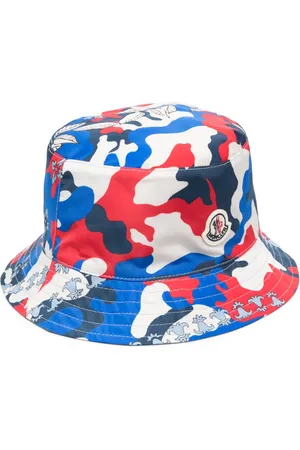 Moncler Camouflage-print logo-appliqu?? bucket hat