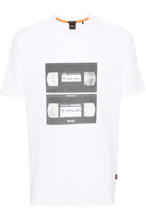 HUGO BOSS Graphic-print cotton T-shirt
