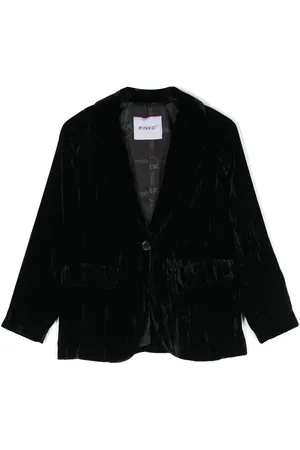 Pinko Single-breasted velvet blazer