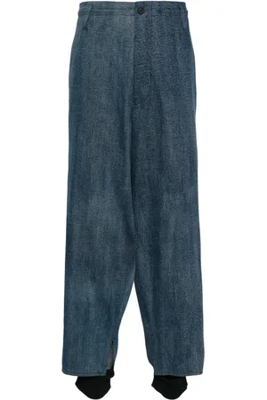 YOHJI YAMAMOTO Layered wide-leg cotton trousers