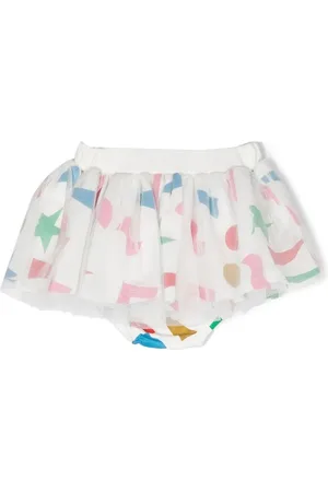 Stella McCartney Graphic-print tulle skirt