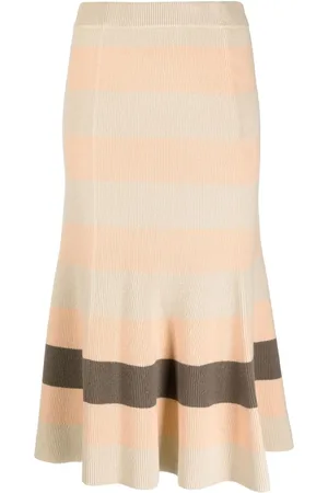 Joseph Stripe Animation knitted skirt