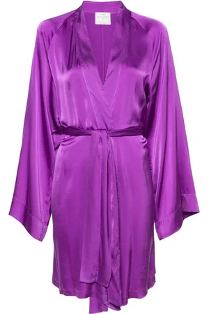 FORTE FORTE V-neck satin coat