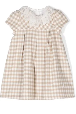 PATACHOU Gingham-check dress