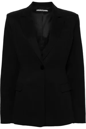 andre damo Single-breasted twill blazer