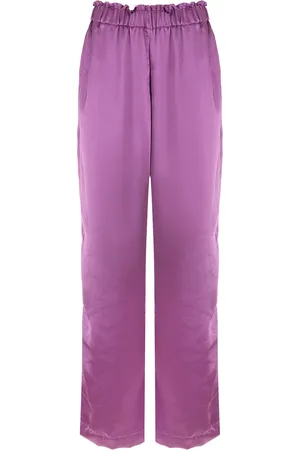 Olympiah Elasticated wide-leg trousers