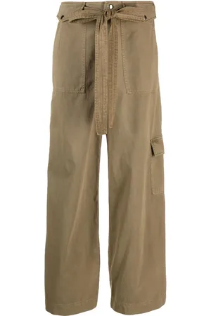 Staud Rosemary belted cotton trousers