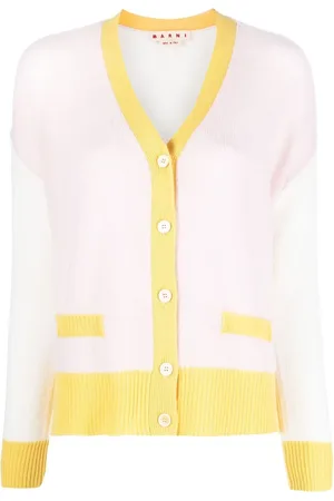 Marni Contrasting-trim knit cardigan