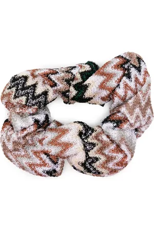 Missoni Zigzag-woven scrunchie